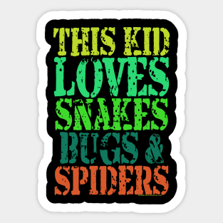 This kid loves bugs! Sticker